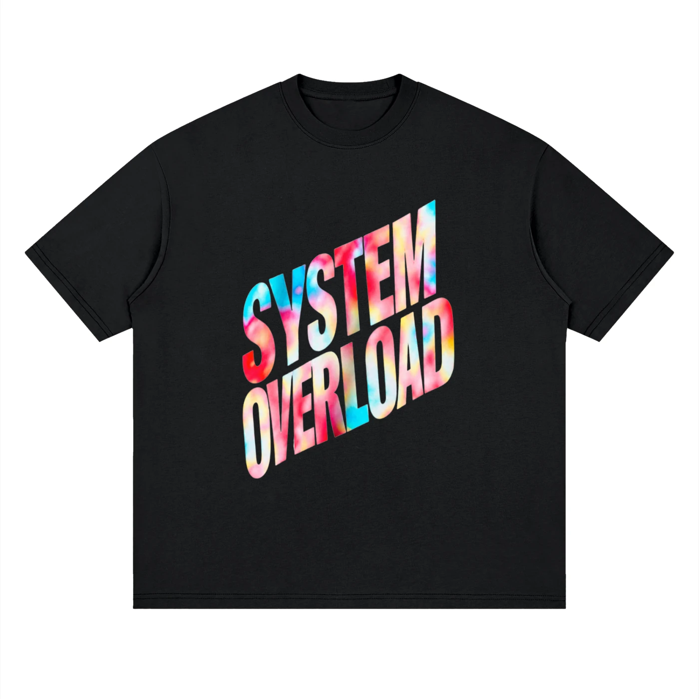 SYSTEM OVERLOAD — black, front, product view
