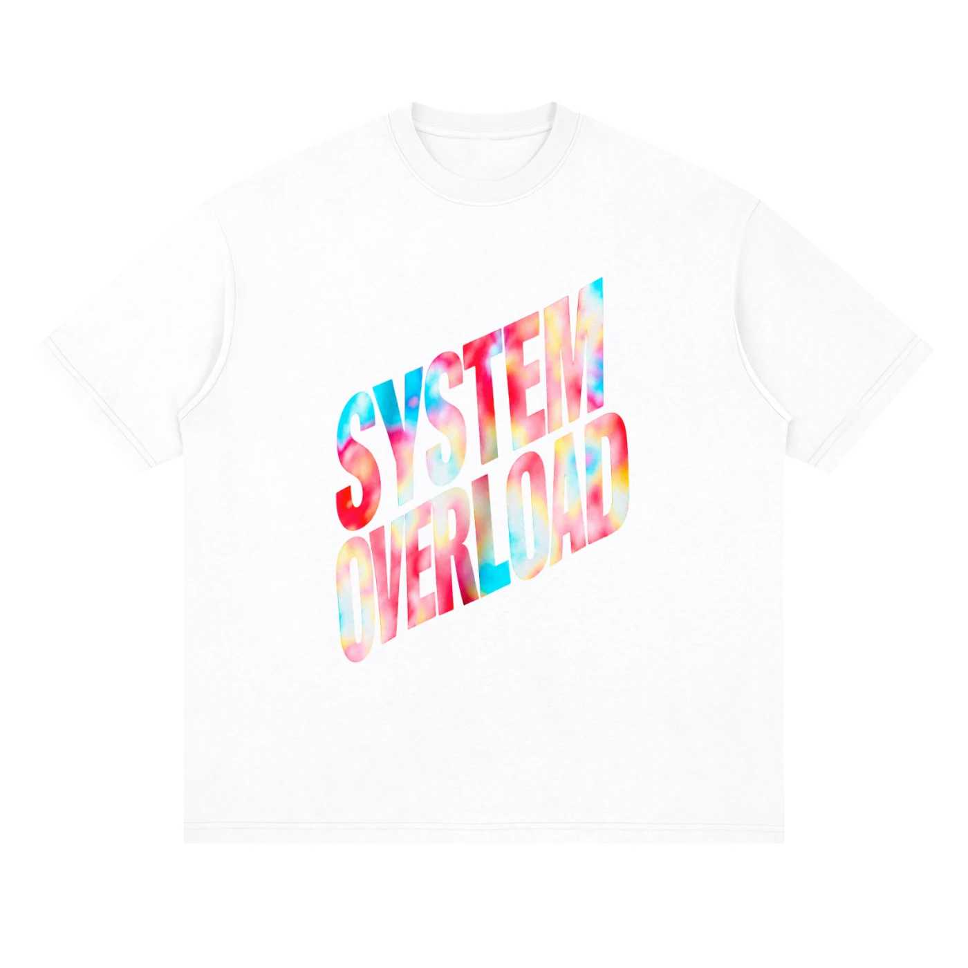 SYSTEM OVERLOAD — white, front, product view